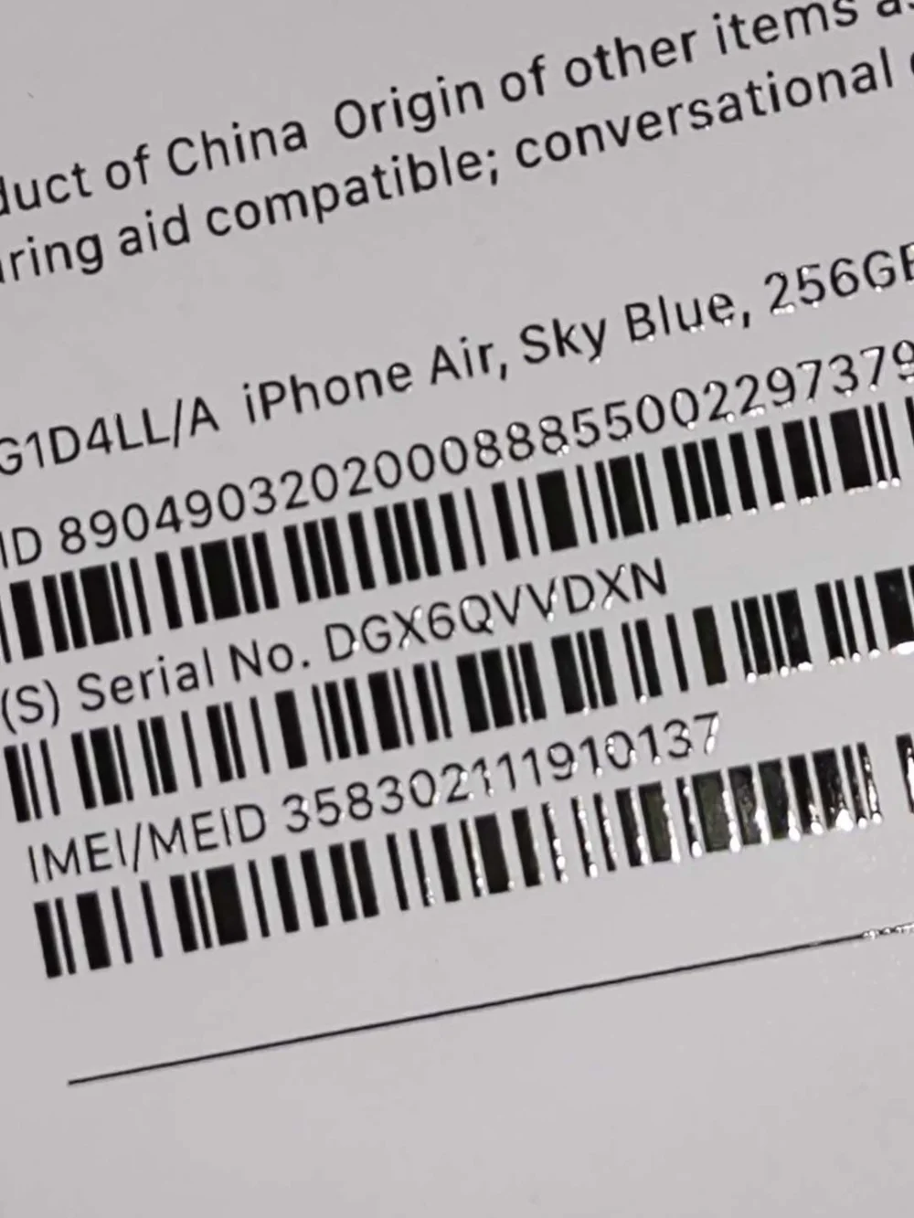 Apple iPhone Light Blue with Box